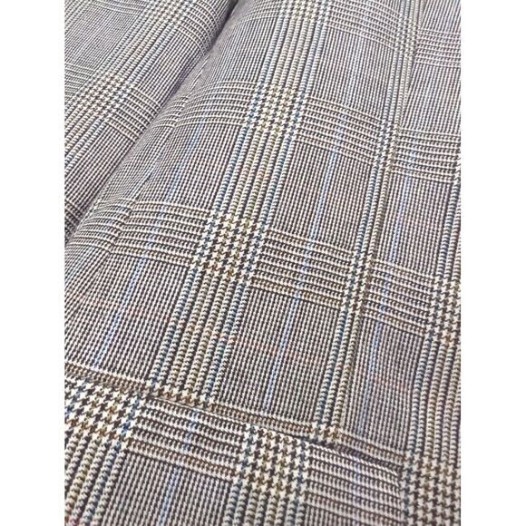 Hart Schaffner Marx Mens Gray Plaid Wool Blazer Window Pane Houndstooth Sz 44L - Picture 5 of 11